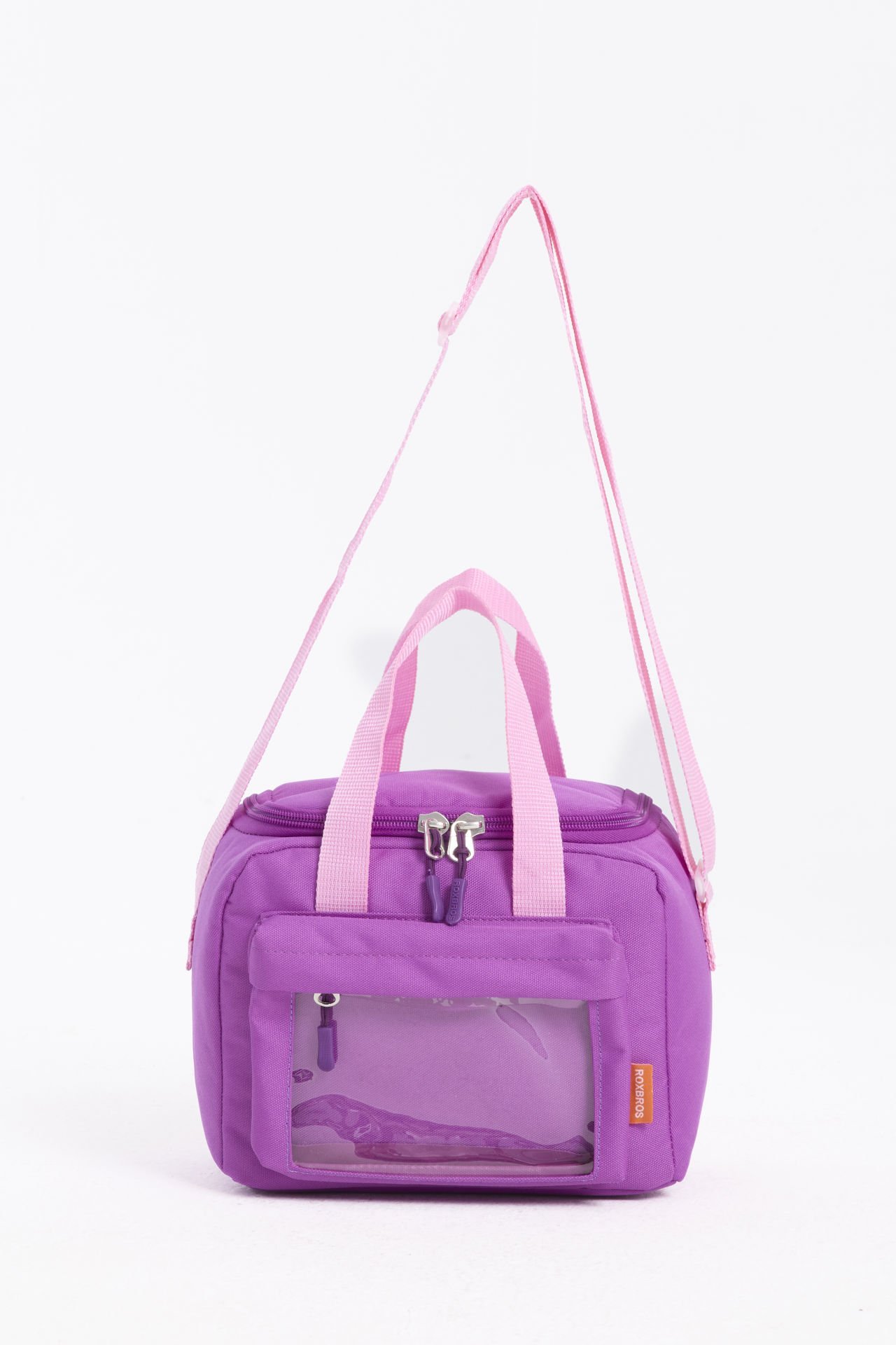 Roxbros Kore Kawaii Tarzı Isı Yalıtımlı Beslenme Çantası, Kız Çocuk & Erkek Çocuk Termal Lunch Bag (MOR)