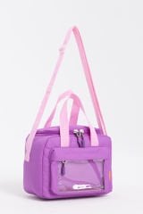 Roxbros Kore Kawaii Tarzı Isı Yalıtımlı Beslenme Çantası, Kız Çocuk & Erkek Çocuk Termal Lunch Bag (MOR)