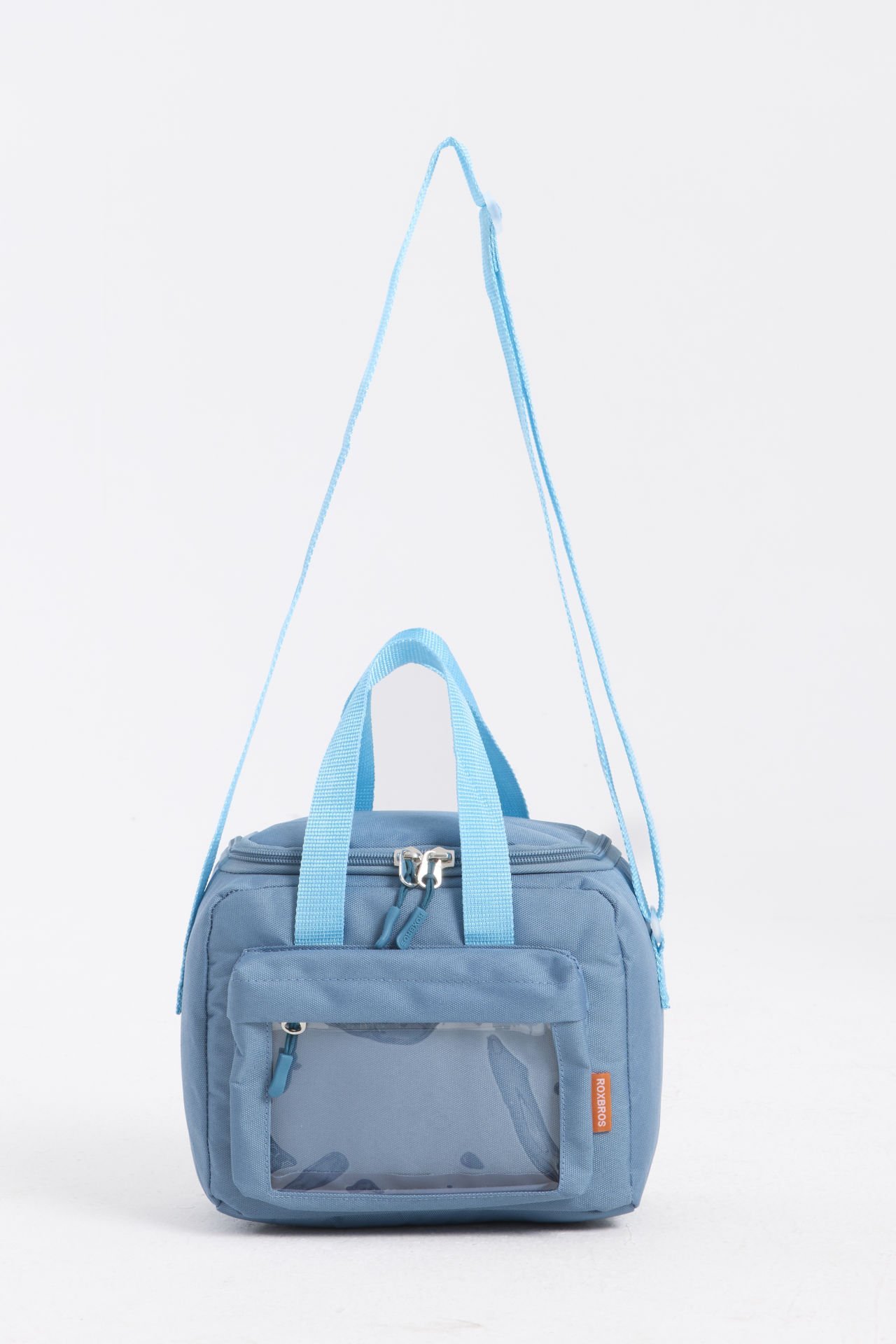 Roxbros Kore Kawaii Tarzı Isı Yalıtımlı Beslenme Çantası, Kız Çocuk & Erkek Çocuk Termal Lunch Bag (INDIGO)