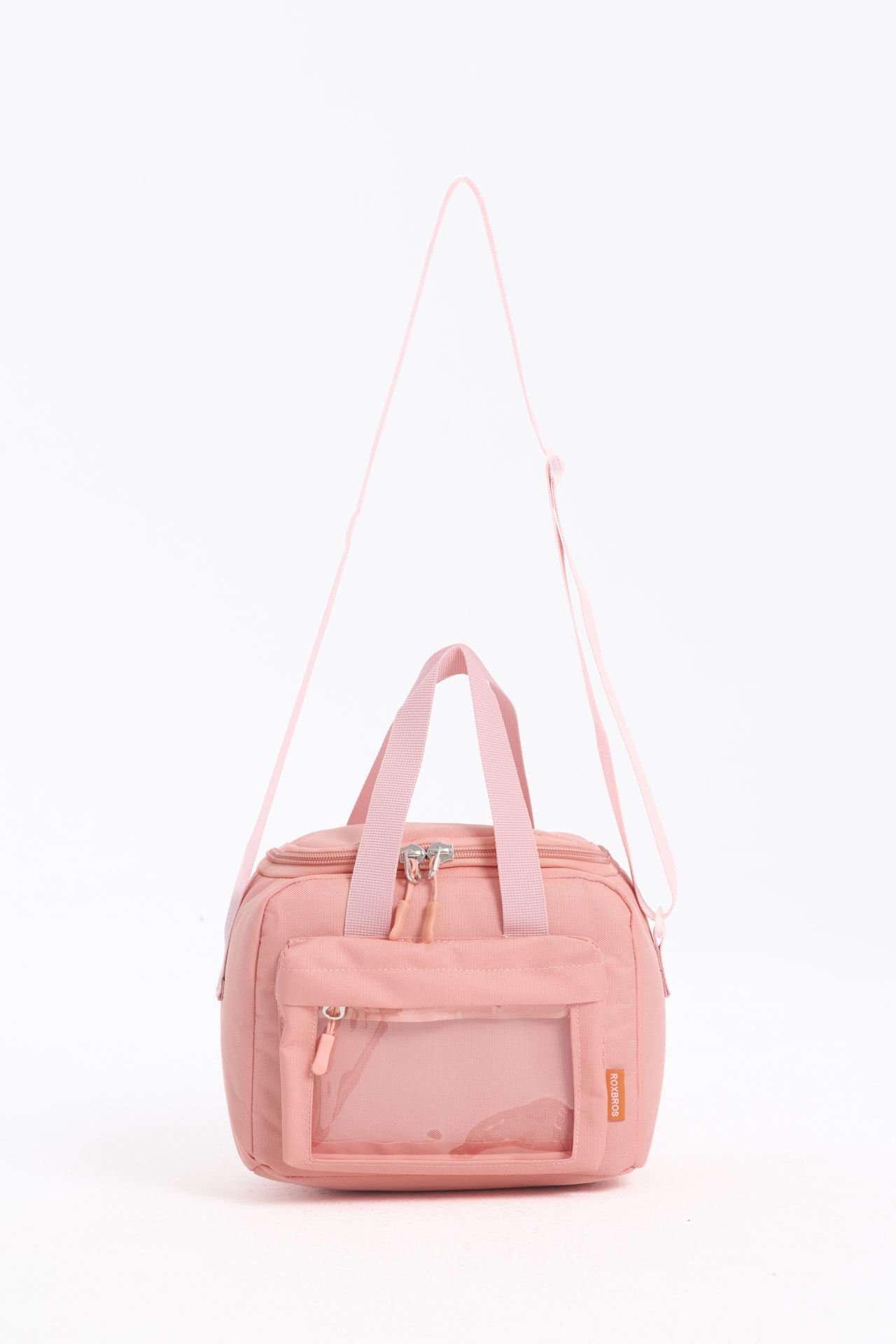 Roxbros Kore Kawaii Tarzı Isı Yalıtımlı Beslenme Çantası, Kız Çocuk & Erkek Çocuk Termal Lunch Bag (PUDRA)