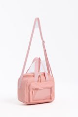 Roxbros Kore Kawaii Tarzı Isı Yalıtımlı Beslenme Çantası, Kız Çocuk & Erkek Çocuk Termal Lunch Bag (PUDRA)