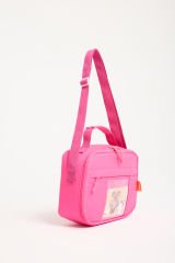 Roxbros Kore Kawaii Tarzı Aksesuarlı Çocuk Beslenme Çantası - Isı Yalıtımlı Termoslu Beslenme Çantası (FUSYA)